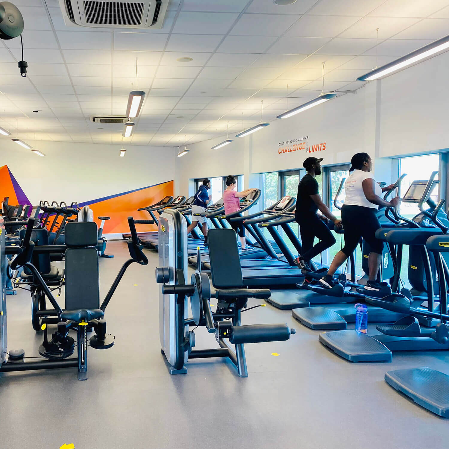 People in the gym at Moat House Leisure Centre